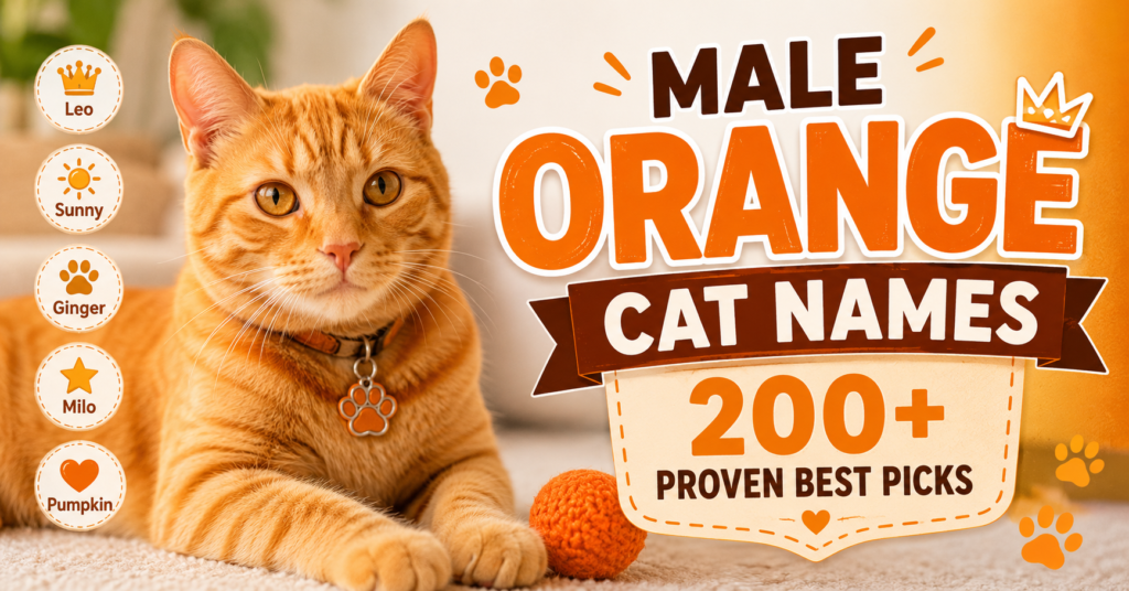 Male Orange Cat Names List