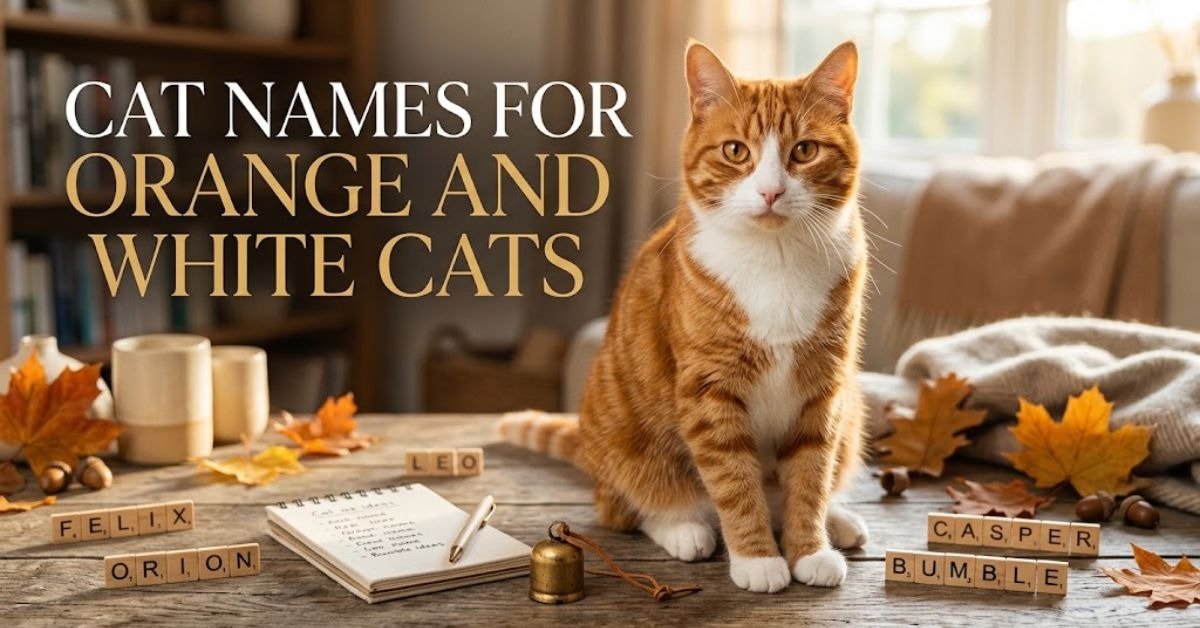 Cat Names for Orange and White Cats