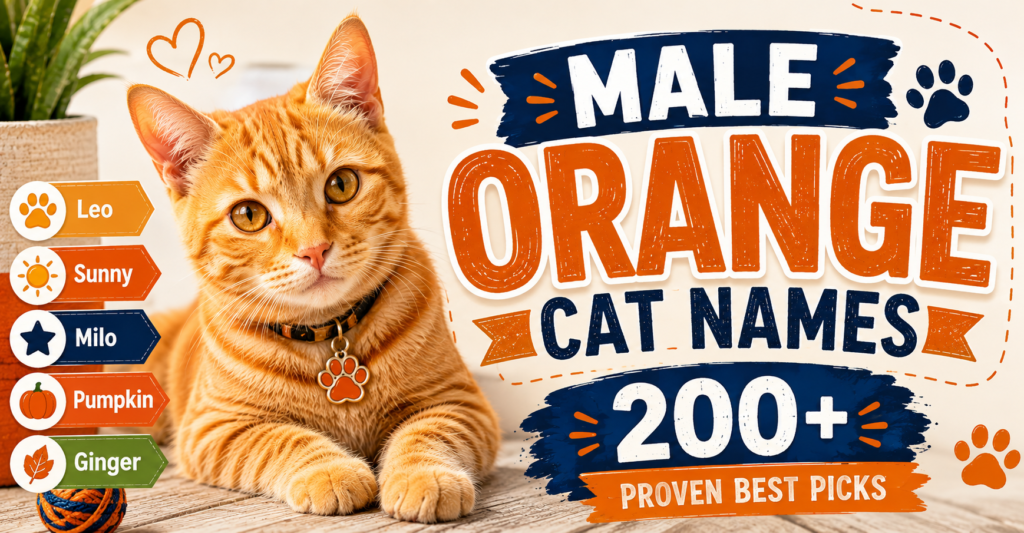 Male Orange Cat Names List