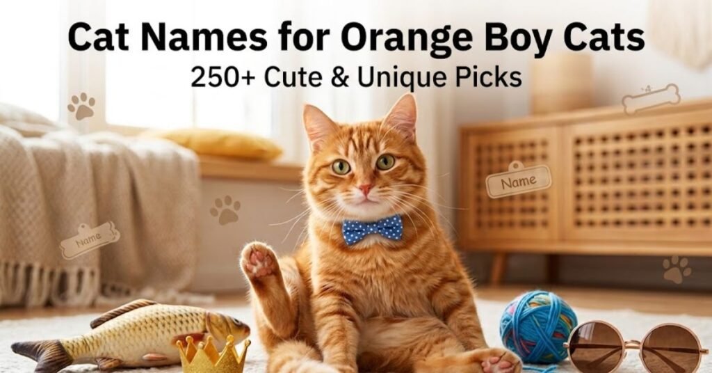 Unique Orange Cat Names