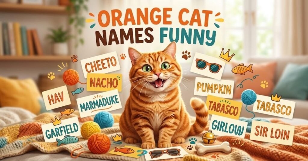 Orange Cat Names Funny