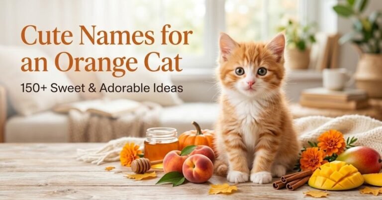 Cute Names for an Orange Cat