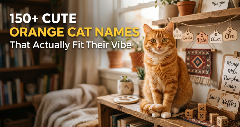 Cute Orange Cat Names