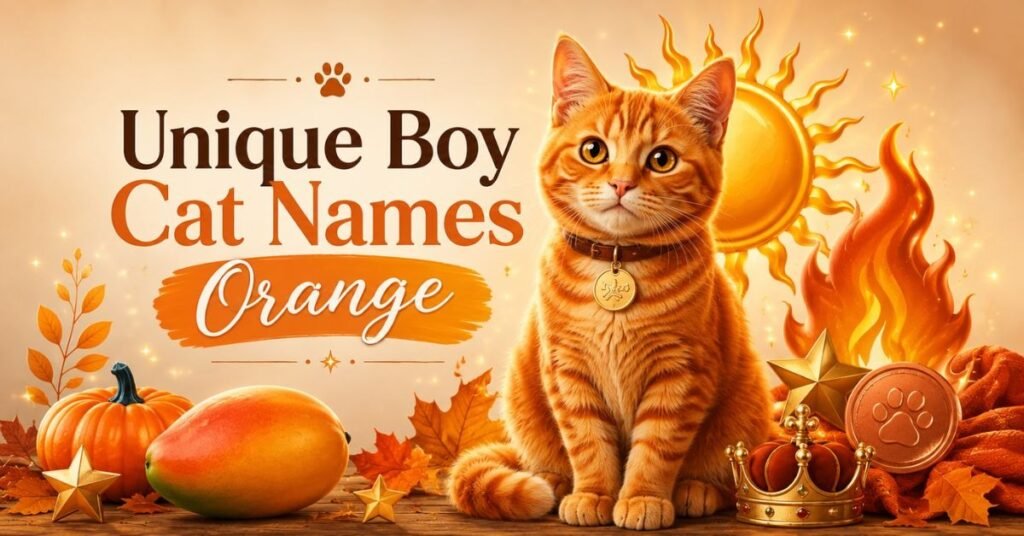 Unique Boy Cat Names Orange