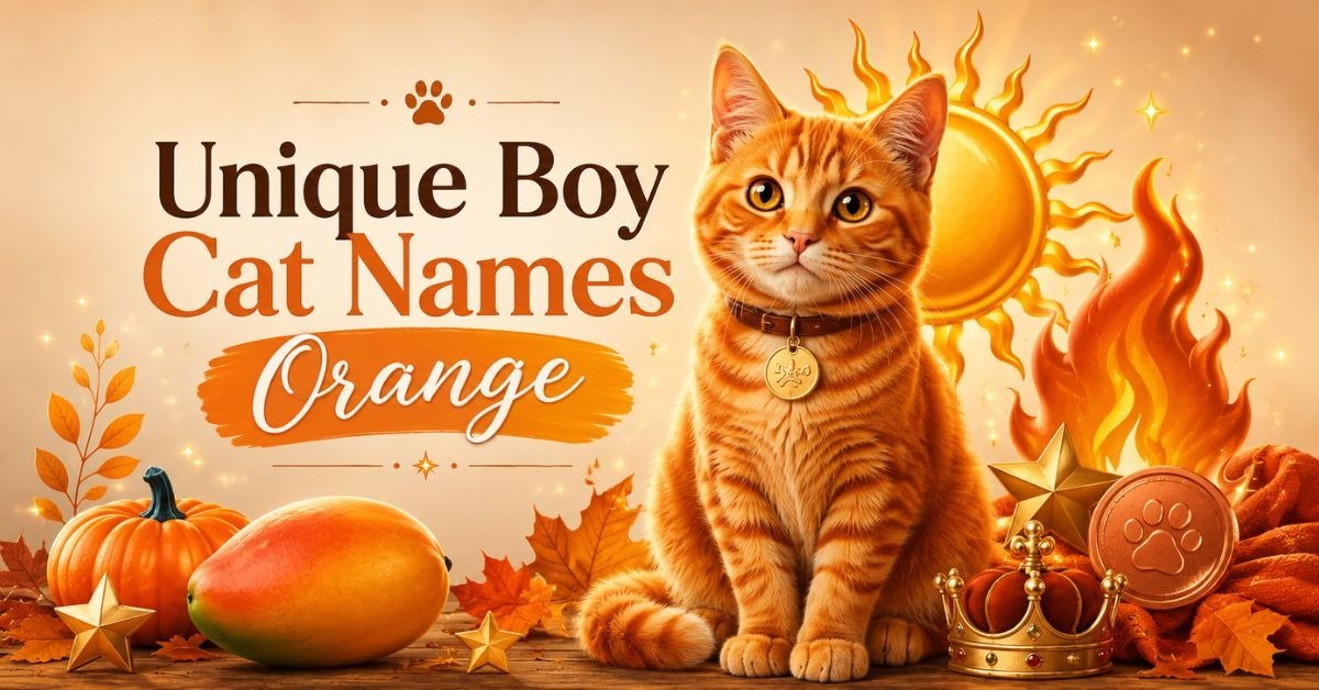 Unique Boy Cat Names Orange