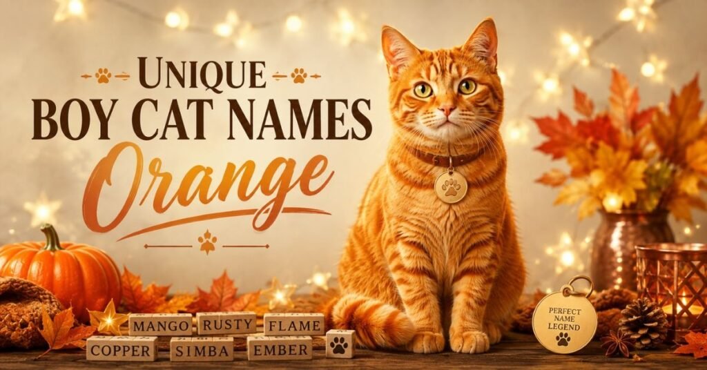 Fantasy Orange Boy Cat Names