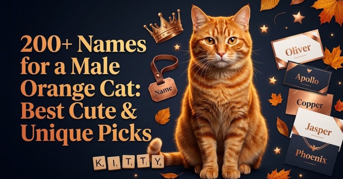 Names for a Male Orange Cat