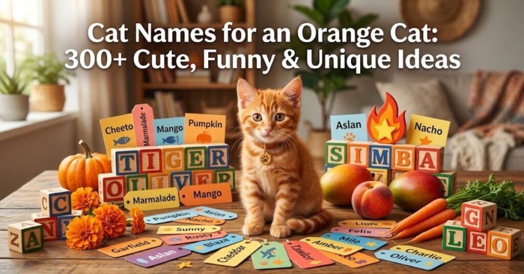 Cat Names for an Orange Cat