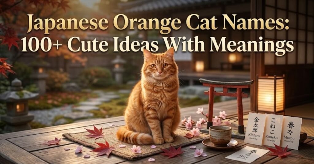 Japanese Orange Cat Names