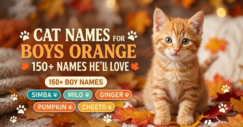 Male Orange Cat Names