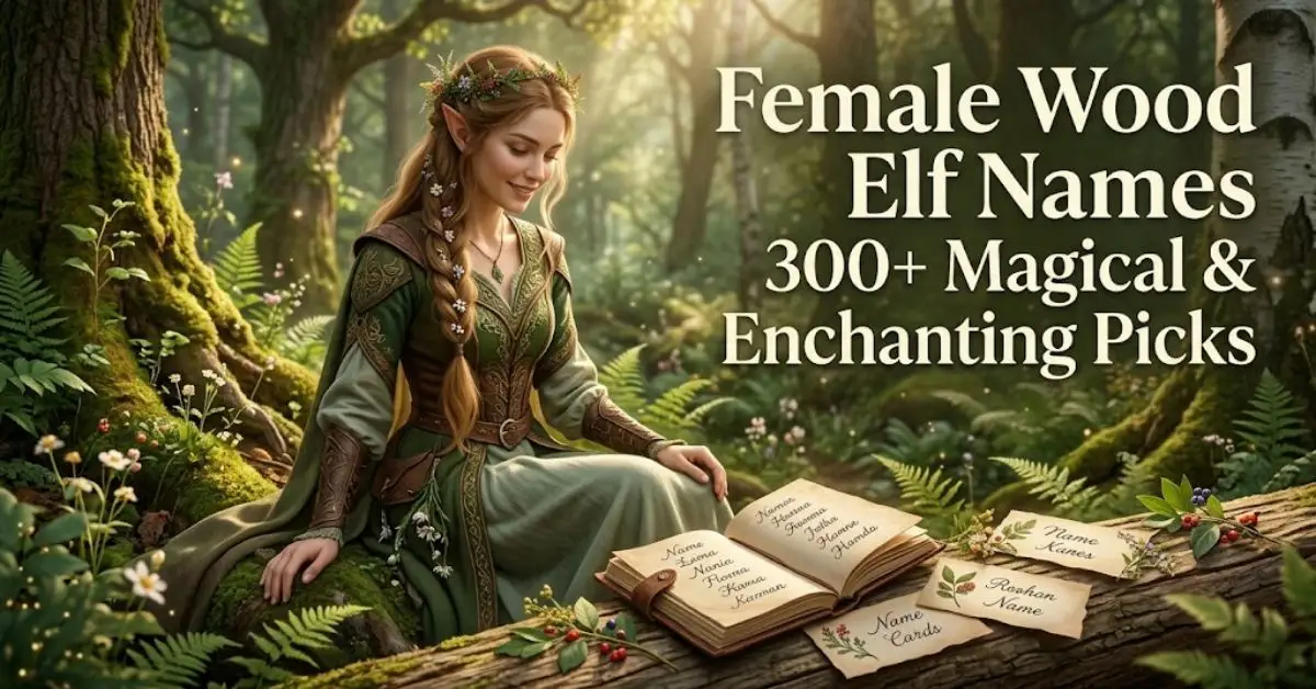 Nature & Flora: Sylvanas, Willow, Hazel, Laurel, Briar. Enchanted & Musical: Aerin, Melian, Elanor, Caelynn, Lyra. Ancient & Wild: Keyleth, Naerwen, Tarian, Vespera, Yvaine