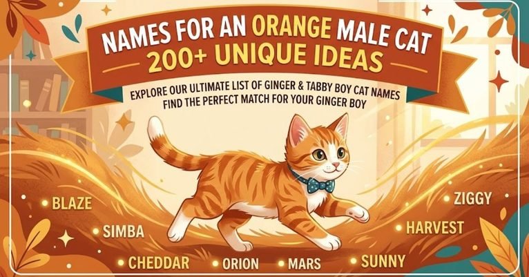 Names for an Orange Male Cat