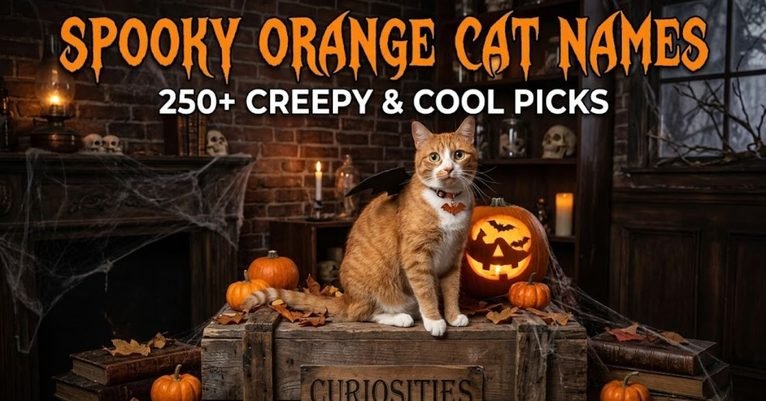 Spooky Orange Cat Names
