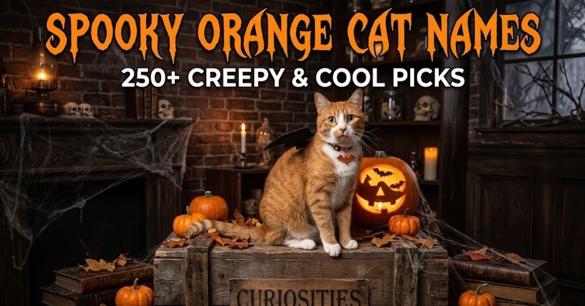 Spooky Orange Cat Names