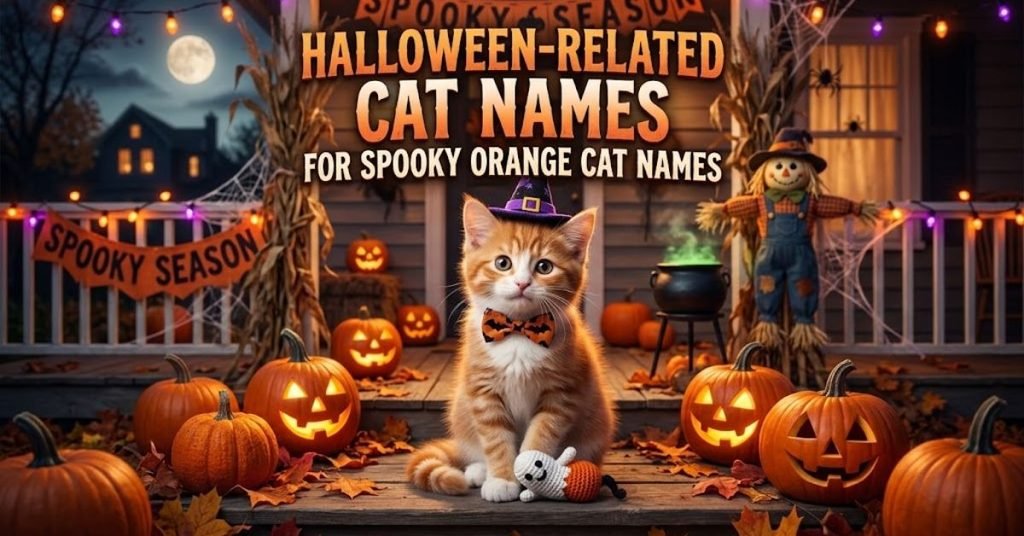 Cat Names for Spooky Orange Cat Names