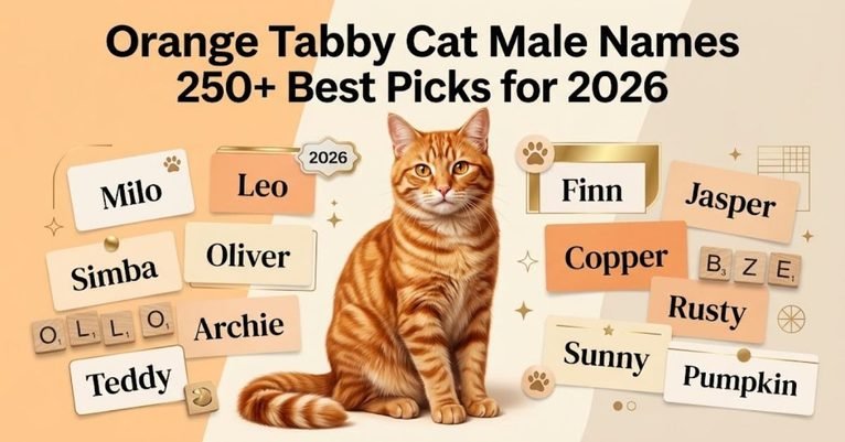 Option 1 (SEO-Friendly): "250 plus best orange tabby cat male names and kitten naming ideas for 2026" Option 2 (Descriptive): "Graphic displaying over 250 best male orange tabby cat names for 2026" Option 3 (Short & Direct): "250 best orange tabby male cat names 2026 header" Option 4 (Detailed): "Comprehensive collection of 250 top picks for male orange tabby cat names in 2026"
