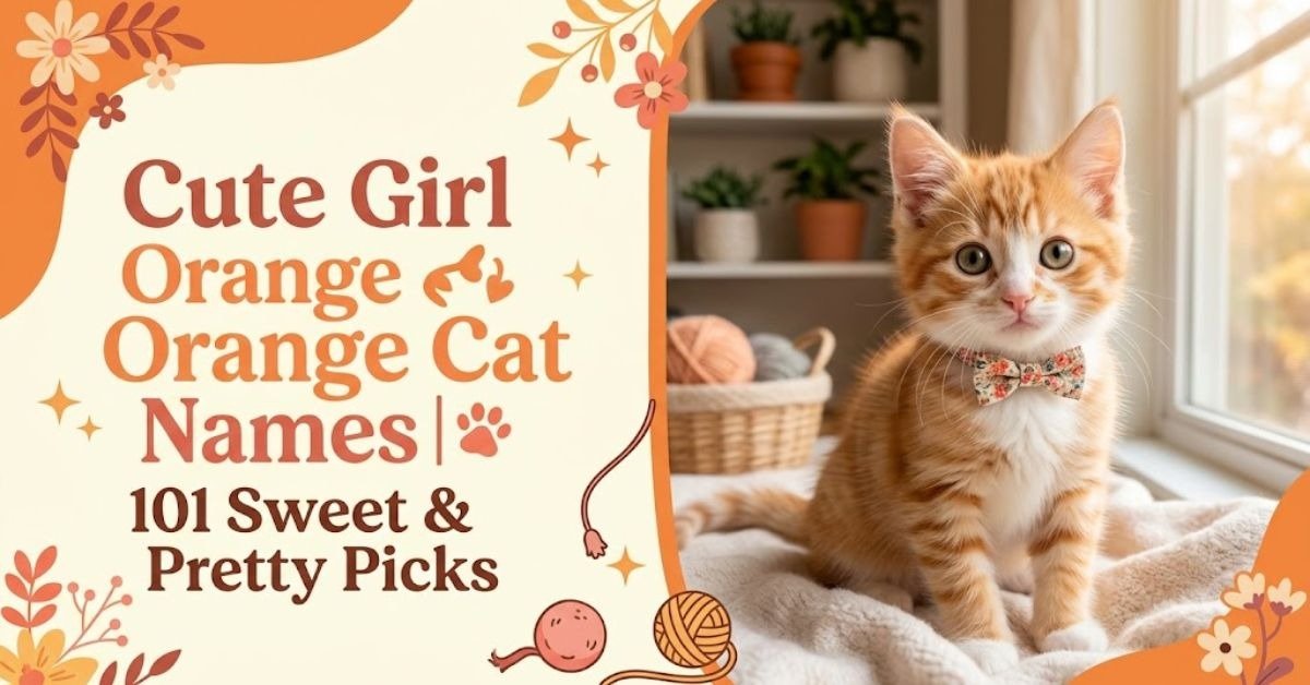 Cute Girl Orange Cat Names