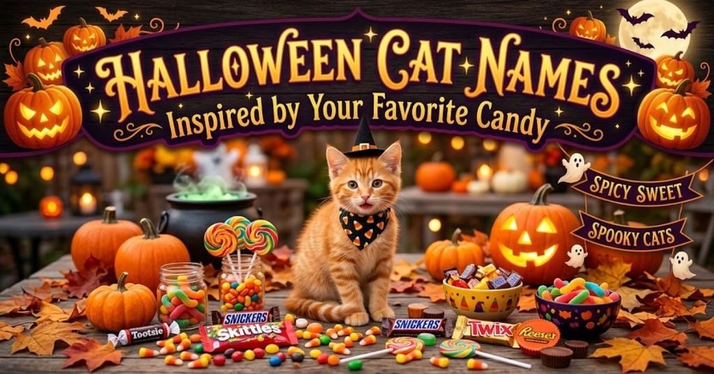 Halloween Cat Names Inspired by Your Favorite Candy