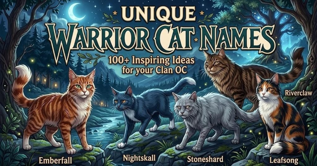 Unique Warrior Cat Names