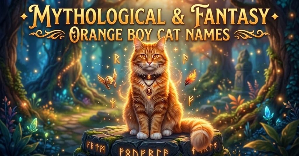 Mythological & Fantasy Orange Boy Cat Names