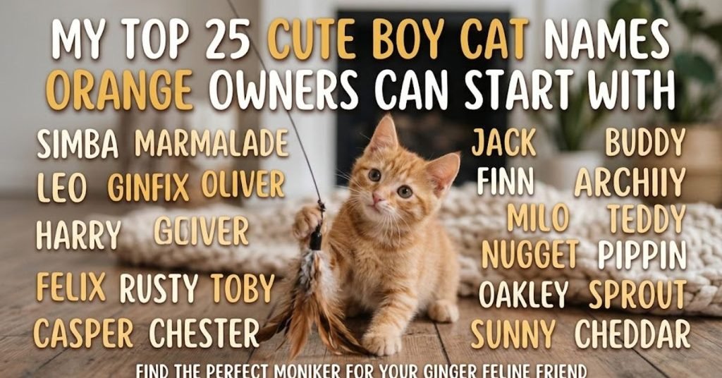 Cute Boy Cat Names Orange Owners Can Start With