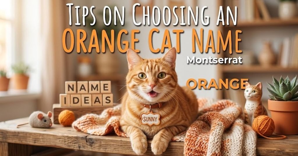 Tips on Choosing an Orange Cat Name