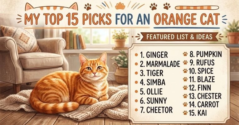 Disney Orange Cat Names