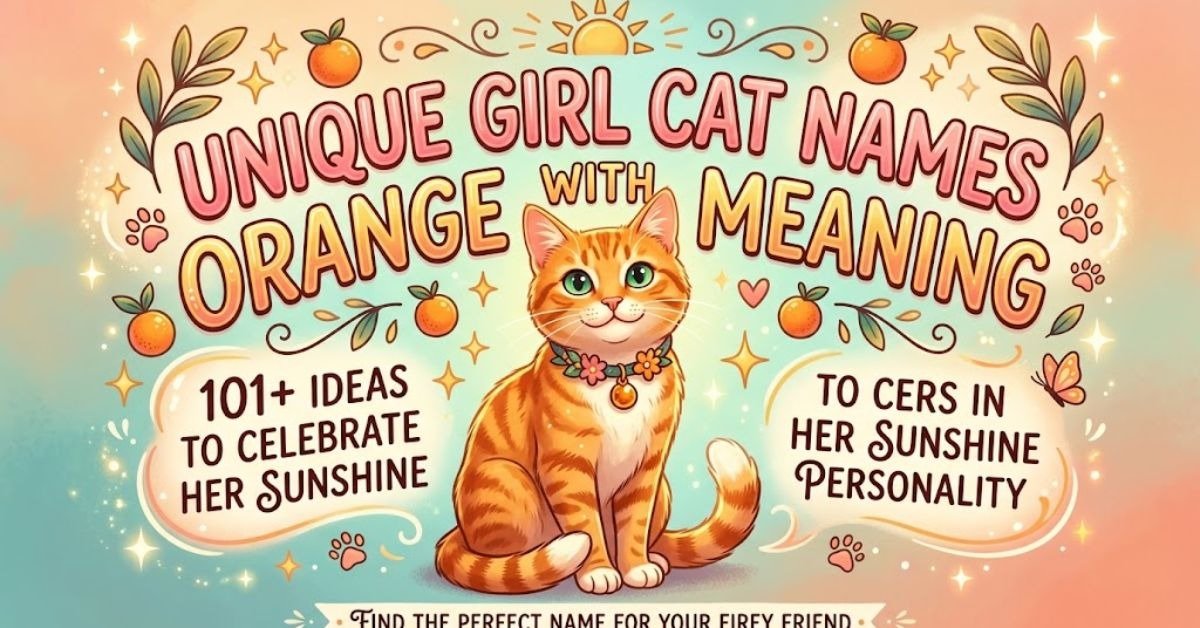 Unique Girl Cat Names Orange