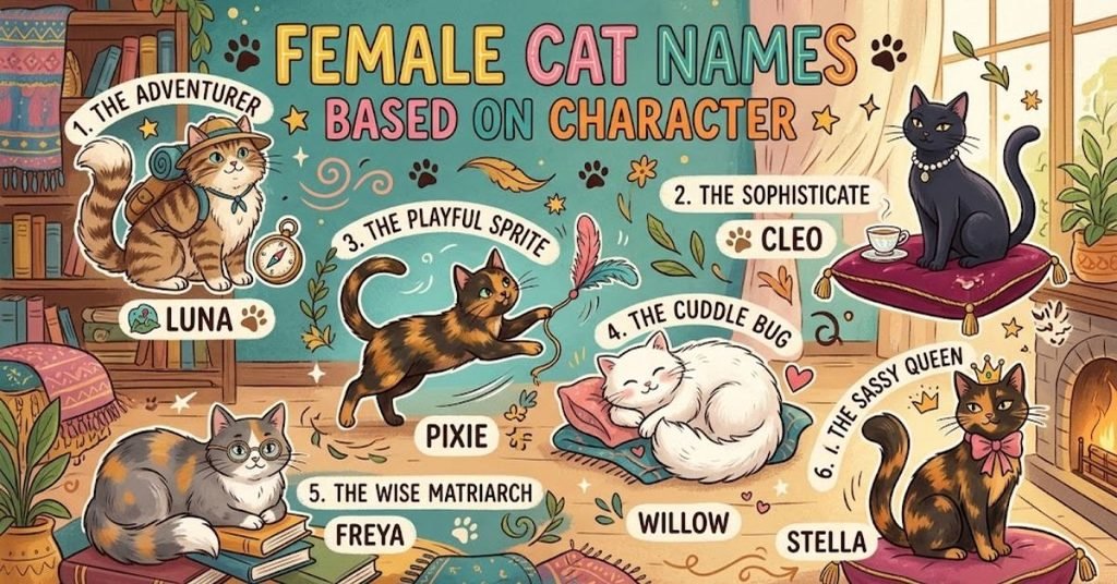 Female Cat Names Based On Character