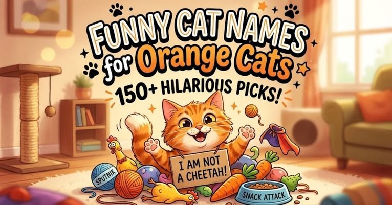 Funny Cat Names for Orange Cats