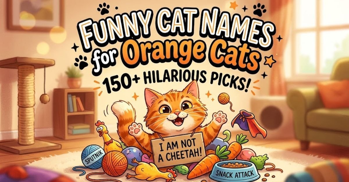 Funny Cat Names for Orange Cats