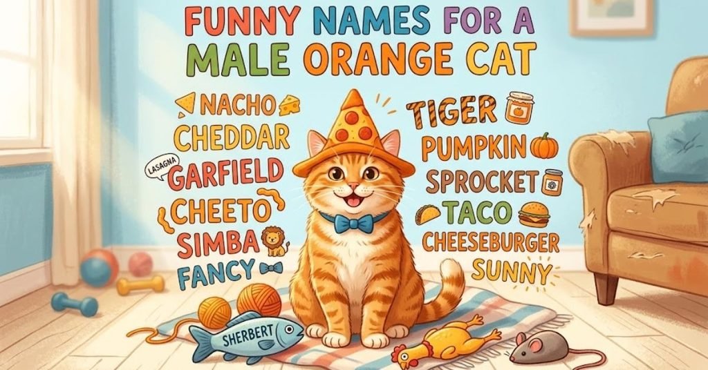 Funny Names for a Male Orange Cat