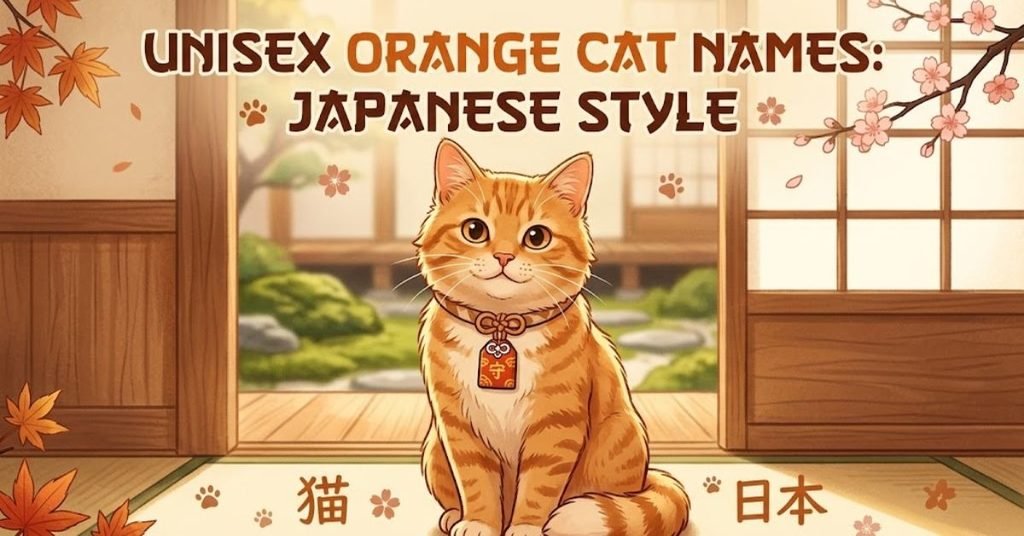 Unisex Orange Cat Names Japanese