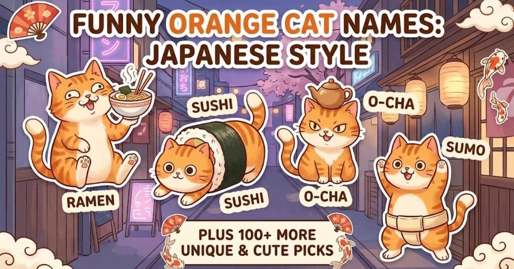 Funny Orange Cat Names Japanese