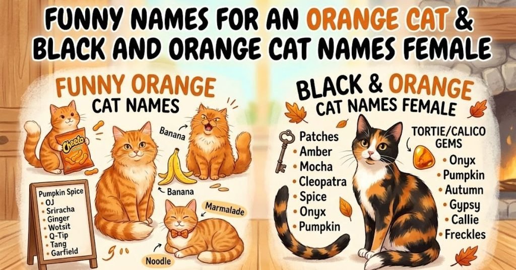 Black and Orange Cat Names Female