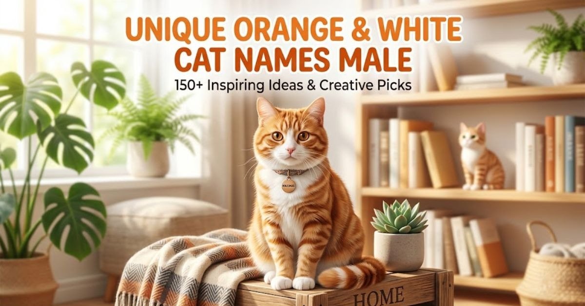 Unique Orange and White Cat Names Male