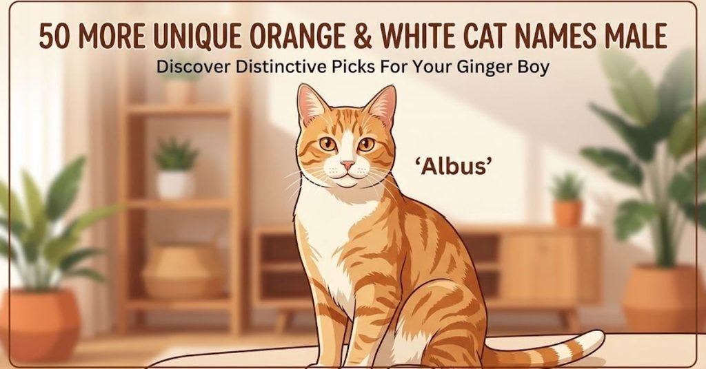 50 More Unique Orange and White Cat Names Male