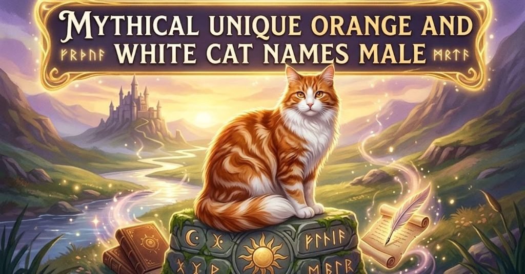 Mythical Unique Orange and White Cat Names Male