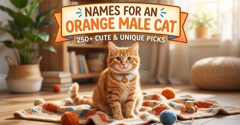 Names for an Orange Male Cat