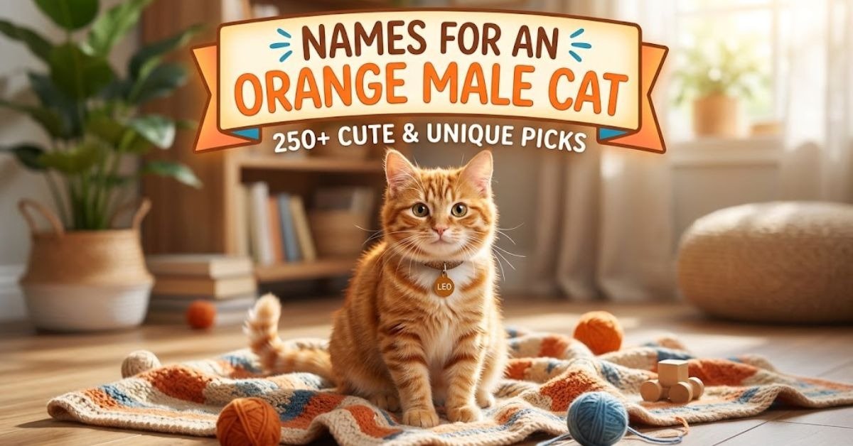 Names for an Orange Male Cat