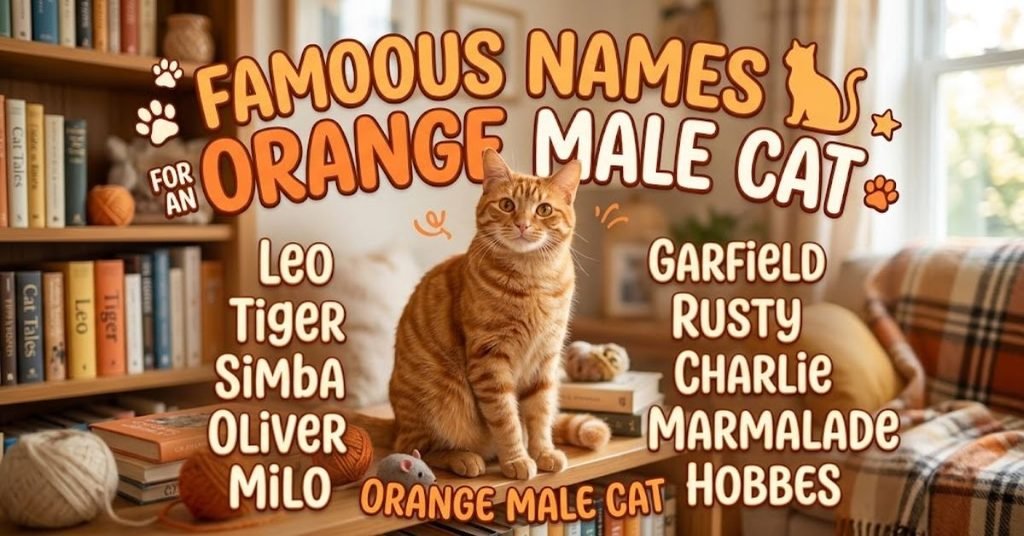 Famous Names for an Orange Male Cat