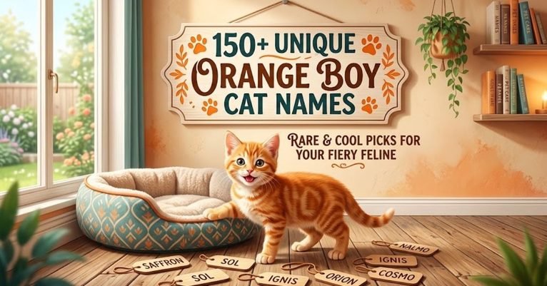 Unique Orange Boy Cat Names