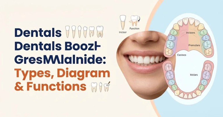 Alt Text: Diagram illustrating the upper and lower arches of the human mouth, showing the arrangement and numbering of Incisors, Canines, Premolars, and Molars.