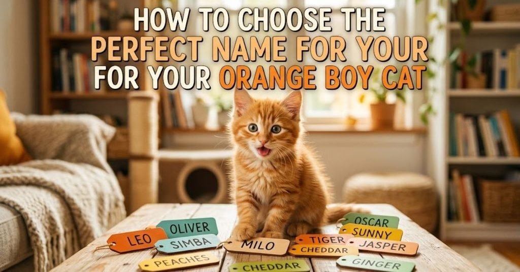 How to Choose the Perfect Name for Your Orange Boy Cat