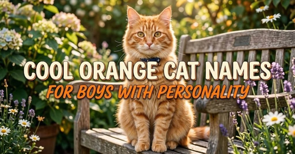 Cool Orange Cat Names for Boys With Personality