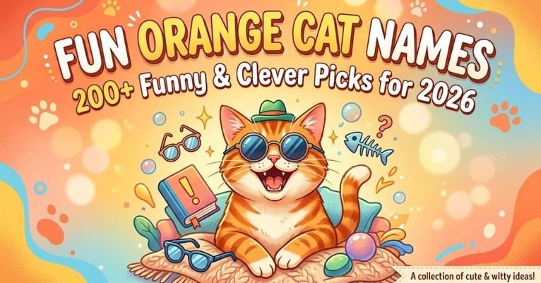 Fun Orange Cat Names