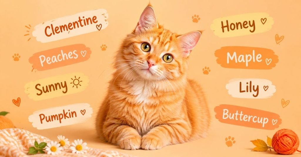 Cute Orange Cat Names for a Female Orange Cat