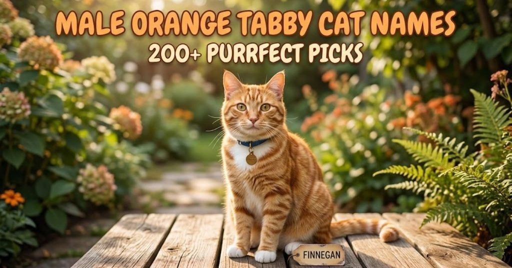 Male Orange Tabby Cat Names