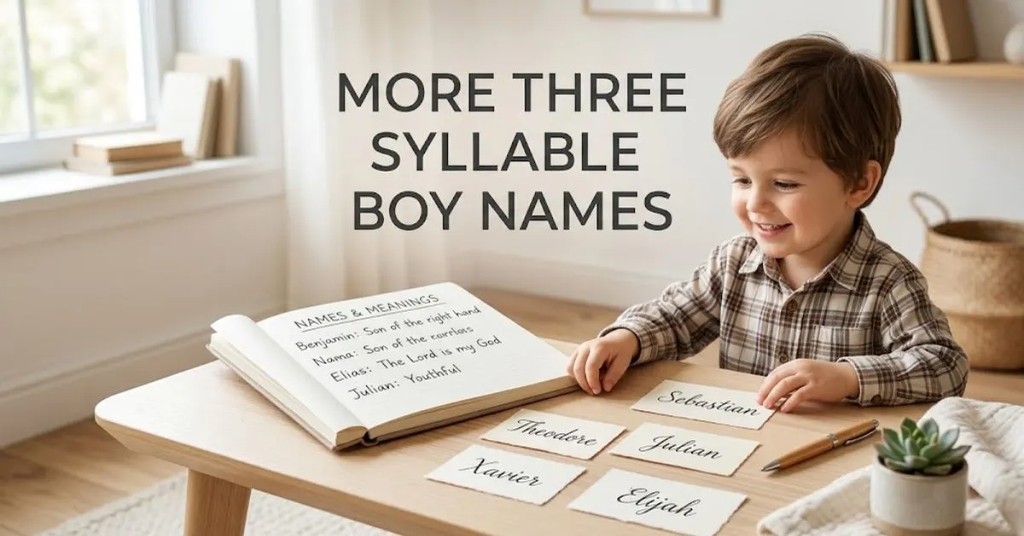 Classic & Noble: Alexander, Sebastian, Nathaniel, Julian.

Bold & Adventurous: Everett, Sullivan, Zachary, Finnegan.

Distinctive & Strong: Abraham, Atticus, Malachi, Damian.