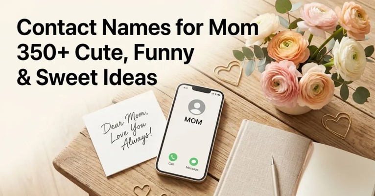 Cute & Sweet: Mama Bear, Queen Bee, Home Base. Funny & Witty: The Boss, Birth Certificate, Life Coach. Classic & Loving: Bestie, Momma, Angel.